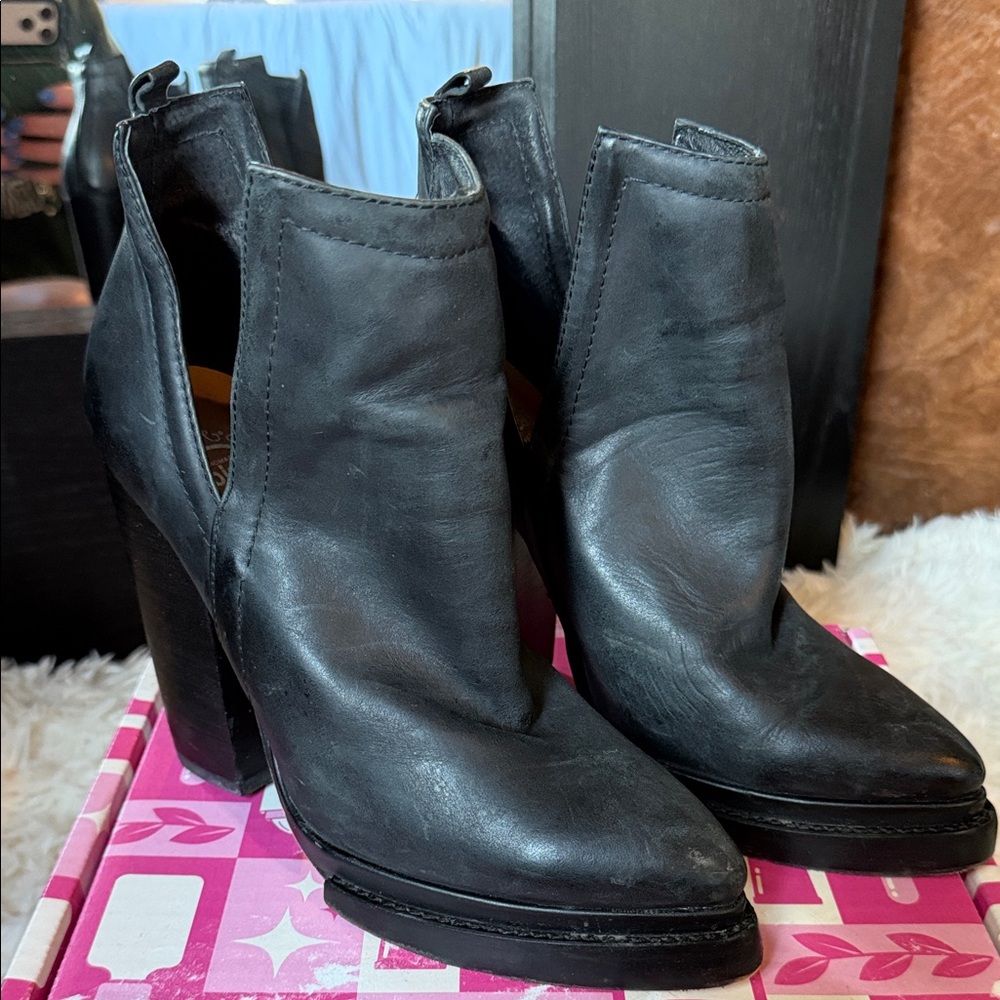 Jeffrey Campbell Black Heeled Boots